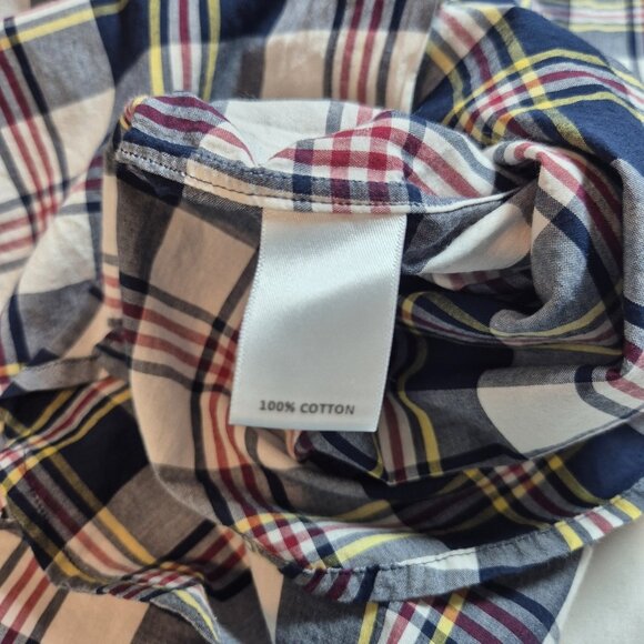 Cremieux Indian Madras Men's Short Sleeve Shirt Size XL Button Up Plaid (62) - Picture 7 of 9